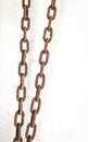 Rusty chain isolated Royalty Free Stock Photo