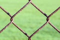 Rusty Chain Link Fence Royalty Free Stock Photo