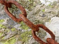 Rusty chain links