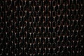 Rusty chains isolated on black background. Background of chains on a black background. Rust Anchor Chain. Curtain of old Royalty Free Stock Photo