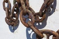 Rusty chains Royalty Free Stock Photo