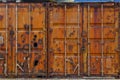 Rusty containers at the port of Jaffa Israel Royalty Free Stock Photo