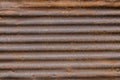 Rusty Corregated Sheet Metal Background Texture