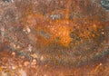 Rusty corroded iron plate surface Royalty Free Stock Photo