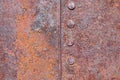 Rusty Corroded Riveted Iron Background