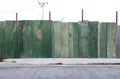 Rusty corrugated galvanized steel wall or iron metal sheet surface for texture and background Royalty Free Stock Photo