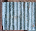 Rusty corrugated galvanized steel wall or iron metal sheet surface for texture and background Royalty Free Stock Photo