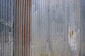 Rusty Corrugated Iron Fence Royalty Free Stock Photo