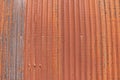 Rusty corrugated iron fence background Royalty Free Stock Photo