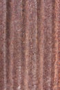 Rusty corrugated iron metal fence Royalty Free Stock Photo