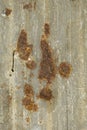 Rusty corrugated iron metal textu