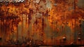 rusty corrugated iron sheet texture, rusty metal background Royalty Free Stock Photo