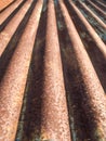 Rusty corrugated metal Royalty Free Stock Photo