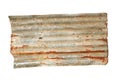 Rusty corrugated metal