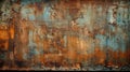 Rusty corrugated metal texture background. Old rusty metal surface Royalty Free Stock Photo