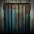 rusty corrugated metal texture background with vignette effect Royalty Free Stock Photo