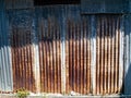 Rusty Corrugated metal texture or Galvanized iron steel, Abstract background