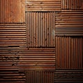 Rusty Corrugated Metal Texture Patchwork Royalty Free Stock Photo