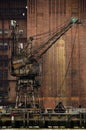 A rusty crane