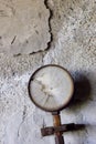 Rusty and damaged manometer Royalty Free Stock Photo