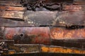 Rusty damaged metal steel background