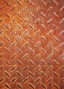 Rusty diamond metal plate