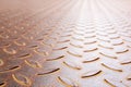 rusty diamond metal plate background Royalty Free Stock Photo