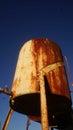 Rusty Diesel fuel tank on farm Royalty Free Stock Photo