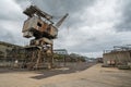 Rusty disused crane on Cockatoo Island docks Royalty Free Stock Photo