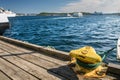 Rusty dock bollard Royalty Free Stock Photo