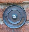 Rusty door bell Royalty Free Stock Photo