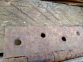 Rusty door hinges Royalty Free Stock Photo