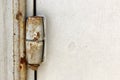 Rusty door hinges vertical Royalty Free Stock Photo