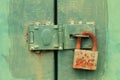 Rusty door lock Royalty Free Stock Photo