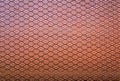 Rusty Double Layer Hexagonal Wire Mesh Background