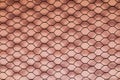 Rusty Double Layer Hexagonal Wire Mesh Background