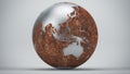 Rusty Earth Oceania Asia Royalty Free Stock Photo