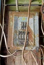 Rusty electrical panel