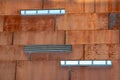Rusty facade of modern building Royalty Free Stock Photo