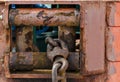 Old rusty fairlead Royalty Free Stock Photo