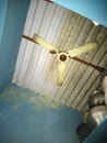 Rusty fan in old house Royalty Free Stock Photo