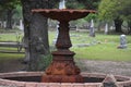 Rusty Fountain in Oakwood Cemetery