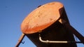 Rusty fuel tank on farm Royalty Free Stock Photo