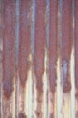 Rusty galvanized sheet