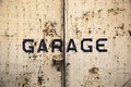 Rusty garage door