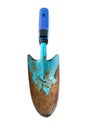 Rusty garden shovel on white isolated background Royalty Free Stock Photo