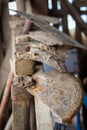 Rusty gardening tools Royalty Free Stock Photo