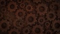 The Rusty Gear for engine or Background concept 3d rendering Royalty Free Stock Photo