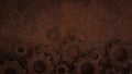 The Rusty Gear for engine or Background concept 3d rendering Royalty Free Stock Photo