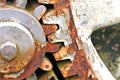 Rusty gear-wheel